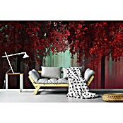 Papermoon Premium collection Fototapete Aus Liebe Wald Rot (B x H: 200 x 149 cm, Vlies) | BAUHAUS