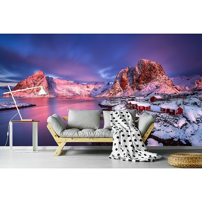 Papermoon Premium collection Fototapete Norwegen Fjord (B x H: 250 x 186 cm, Vlies) | BAUHAUS