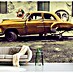 Papermoon Premium collection Fototapete Altes Auto / Katze 