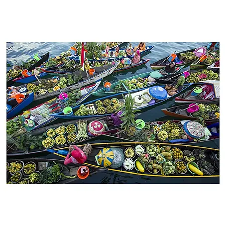 Papermoon Premium collection Fototapete Banjamarsin Floating Market