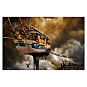 Papermoon Premium collection Fototapete Boot in den Wolken (B x H: 350 x 260 cm, Vlies) | BAUHAUS