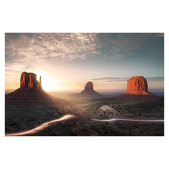 Papermoon Premium collection Fototapete Monument Valley (B x H: 450 x 280 cm, Vlies)