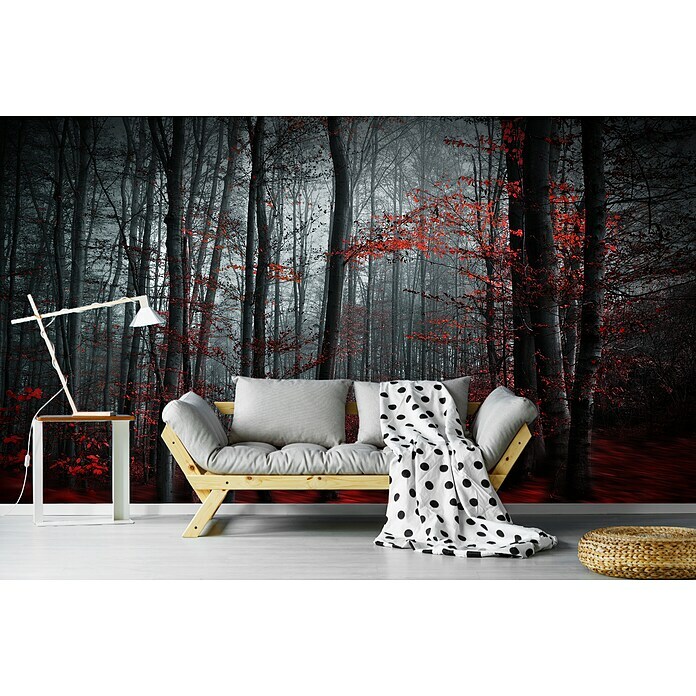 Papermoon Premium collection Fototapete Blutiger Forrest (B x H: 450 x 280 cm, Vlies) | BAUHAUS