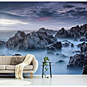 Papermoon Premium collection Fototapete Neblige Bergspitzen (B x H: 250 x 186 cm, Vlies) | BAUHAUS
