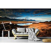 Papermoon Premium collection Fototapete Karge Seenlandschaft (B x H: 400 x 260 cm, Vlies) | BAUHAUS