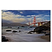 Papermoon Premium collection Fototapete Golden Gate Bridge (B x H: 500 x 280 cm, Vlies) | BAUHAUS
