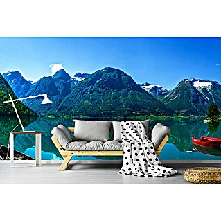 Papermoon Premium collection Fototapete Der Gletschersee (B x H: 250 x 186 cm, Vlies)