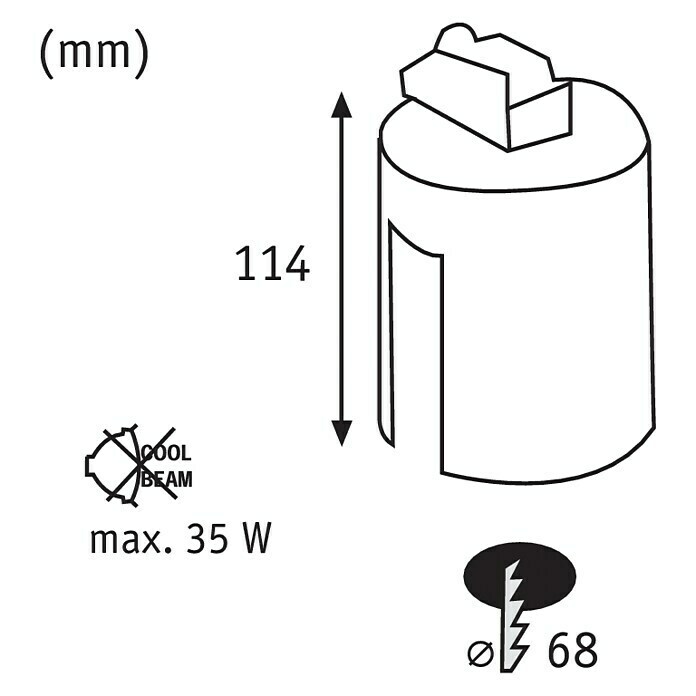 Paulmann Premium Line Einbautopf (35 W, GU10, 230 V)