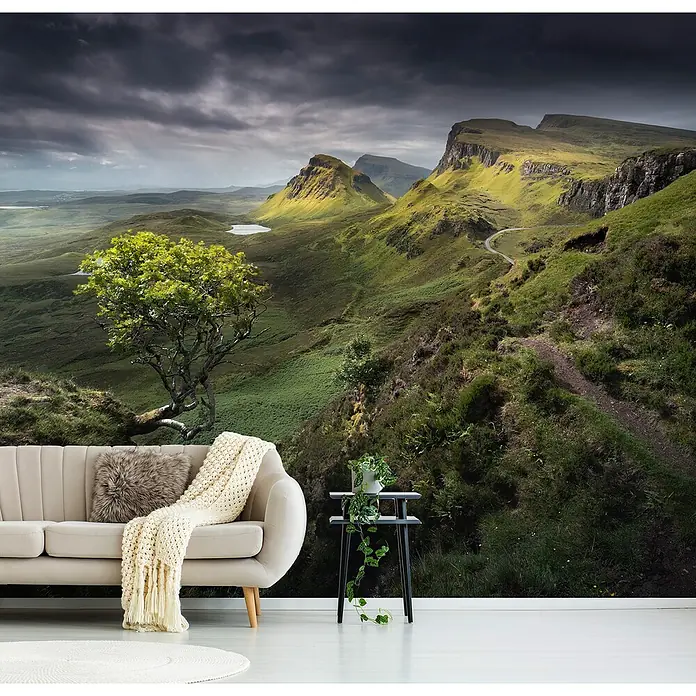 Papermoon Premium collection Fototapete Quirlaing - B x H: 250 x 186 cm, Vlies - Fototapete mit einer atemberaubenden Landschaft, die jedem Raum eine natürliche und beruhigende Atmosphäre verleiht.