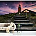 Papermoon Premium collection Fototapete Weg zum Leuchtturm 