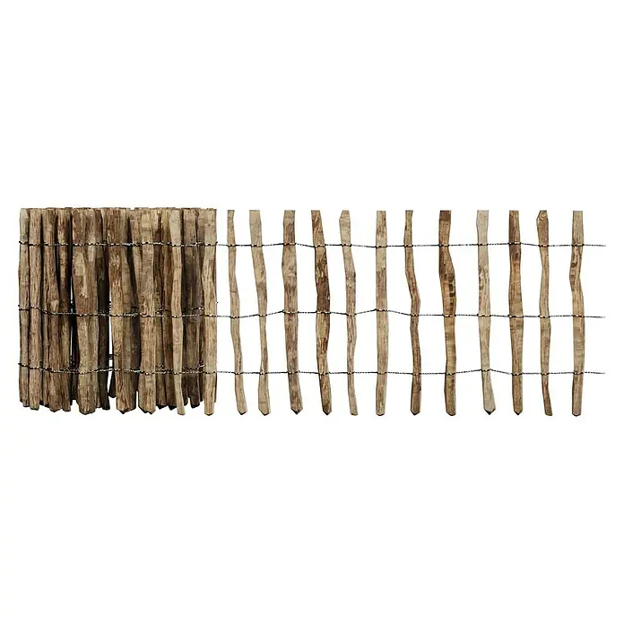 T & J Staketen Rollzaun Rollo 4 cm