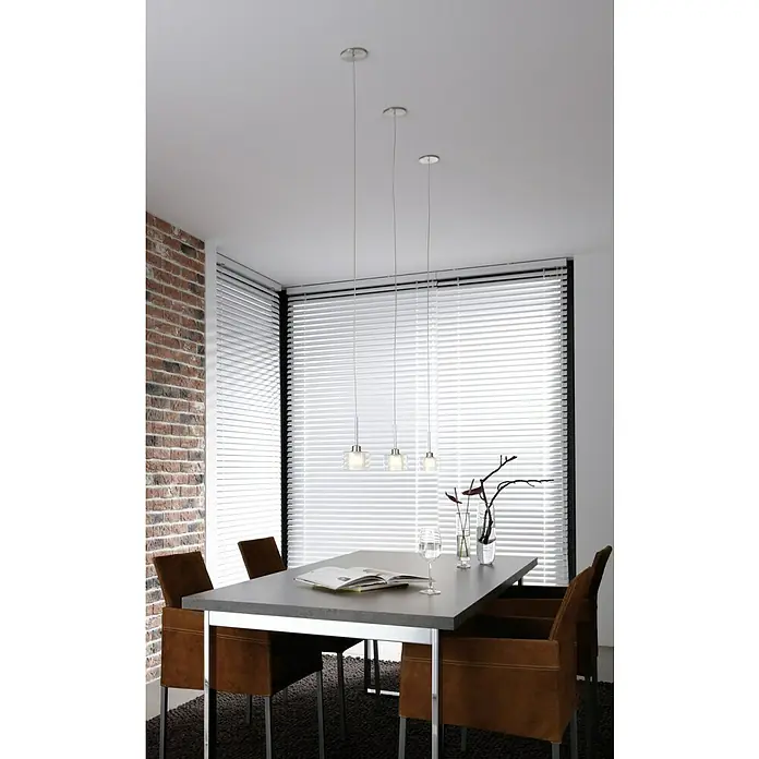 Paulmann DecoSystems Pantalla de lámpara Twice - Ø x Al: 10 x 7 cm, Transparente, Vidrio, Redonda - Lámparas de comedor modernas con un diseño elegante. Las tres lámparas colgantes crean un ambiente agradable y proporcionan una iluminación atractiva.