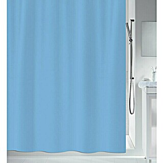 Spirella Cortina de baño textil Primo (180 x 200 cm, Azul cielo)