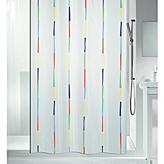 Spirella Cortina de baño textil Dario (180 x 200 cm, Multicolor)