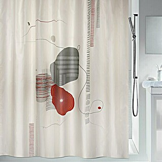 Spirella Cortina de baño textil Teïva (180 x 200 cm, Multicolor)