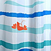Venus Cortina de baño textil Deep Ocean (180 x 200 cm, Azul/Naranja) | BAUHAUS