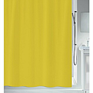 Spirella Cortina de baño textil Primo (180 x 200 cm, Amarillo)