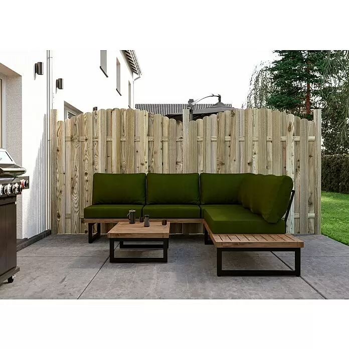 T & J Sichtschutzelement Lieke Bogen - B x H: 180 x 180 cm, Mit Bogen, Braun - Stimmungsaufnahme
