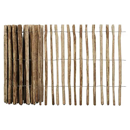 T & J  Staketen Rollzaun Rollo 4 cm