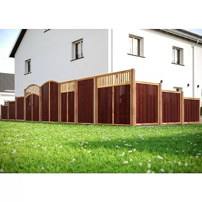 T & J Sichtschutzelement Vesuv - 120 x 180 cm, Braun - Stimmungsaufnahme