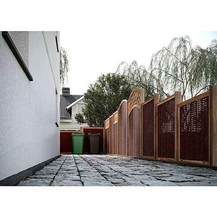 T & J Sichtschutzelement Vesuv - 120 x 180 cm, Braun - Stimmungsaufnahme