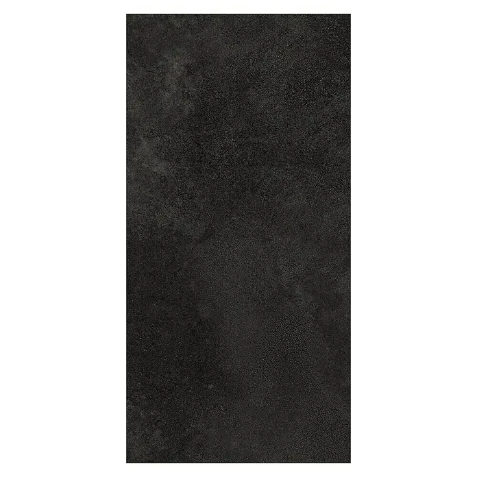 b!design Vinylbodenmuster SPC Portofino - 280 x 160 x 5 mm, Steinoptik - Detailaufnahme einer dunklen, strukturierten Fliese, ideal für moderne Interieurs mit einer eleganten, robusten Oberfläche.