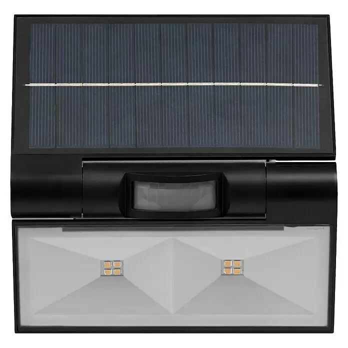 Ledvance LED-Solar-Außenwandleuchte Endura FloodSolarzelle, Kunststoff, Warmweiß, Dunkelgrau