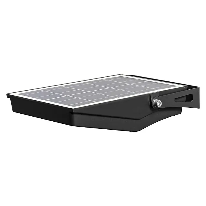 Ledvance Solar-Außenwandleuchte Endura Flood - 10 W, L x B x H: 19,4 x 6,7 x 31,3 cm, Schwarz, IP44, 1.200 lm - Schwarze Solarleuchte mit Paneel, ideal für Außenbereiche. Sorgt für energiesparende Beleuchtung und ist robust konstruiert.