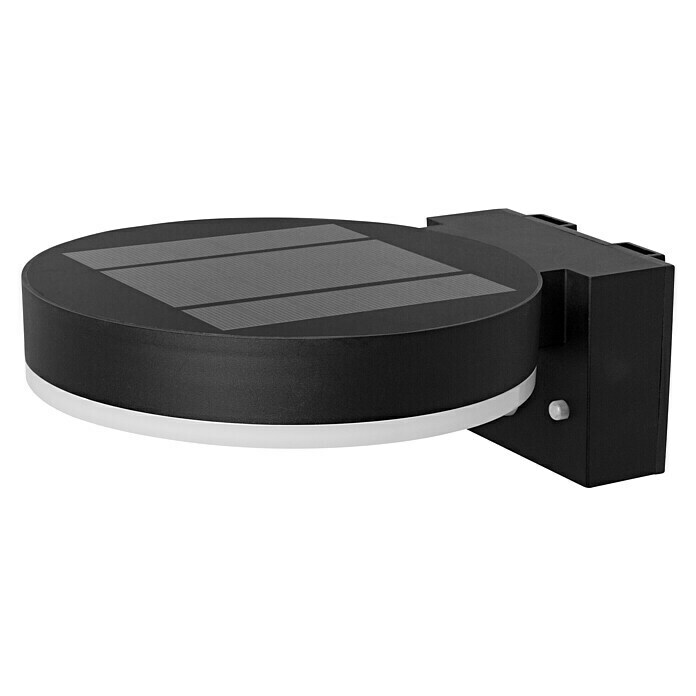 Ledvance Endura Sol Cirkle LED-Sensor-Außenwandleuchte (6 W, L x B x H: 20 x 16 x 7 cm, Schwarz, Warmweiß) | BAUHAUS