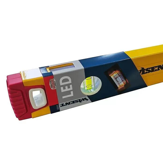 Wisent Wasserwaage LED - Länge: 60 cm, Anzahl Libellen: 2 Stk. - Detailaufnahme