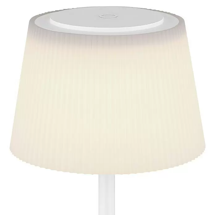 Globo Akku-Tischleuchte GREGOIR - 4 W, Warmweiß, Weiß - Detailaufnahme