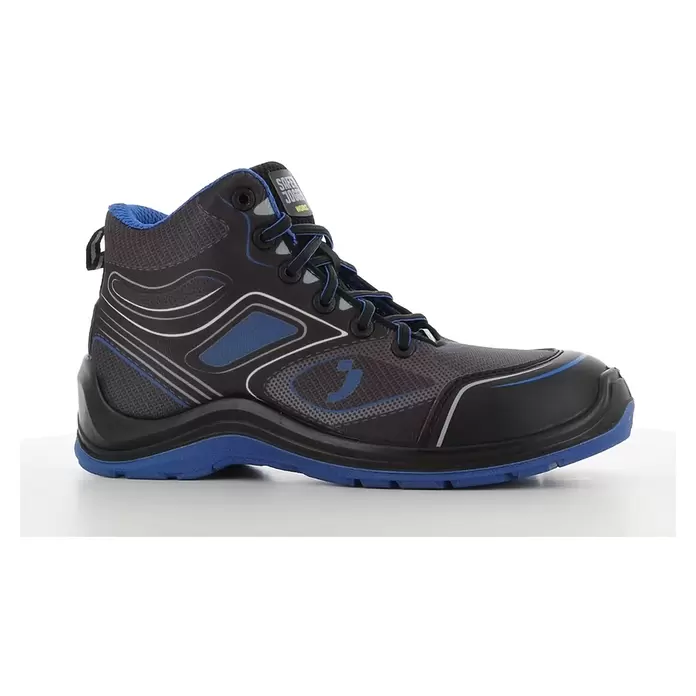 Safety Jogger Sicherheitsstiefel Flow S1P MID - 44, Schutzklasse nach EN ISO 20345: S1P, Schwarz, Blau