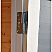 Bertilo Gerätehaus Pentus 3 (Außenmaß inkl. Dachüberstand (B x T): 359 x 265 cm, Holz, Hellgrau) | BAUHAUS