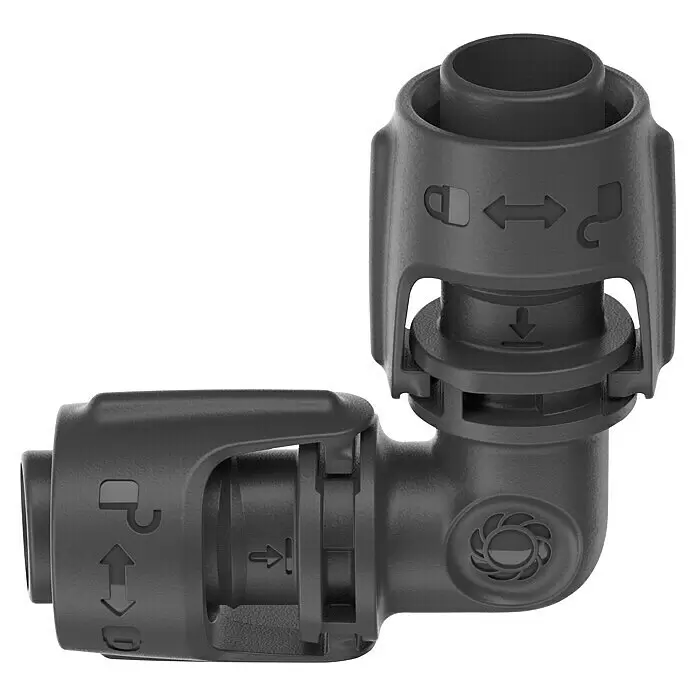 Gardena Micro-Drip L-Stück1/2" x 13 mm, 2 Stk. Left Side View