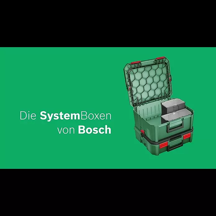 Bosch Systemkoffer SystemBox Größe S - L x B x H: 34,3 x 39 x 12,1 cm, Werkzeugaufbewahrung - Die SystemBoxen von Bosch
