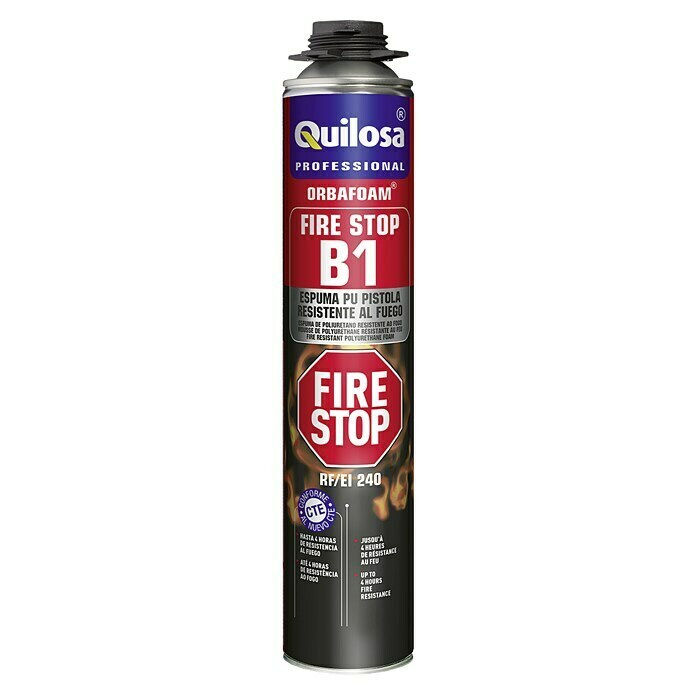 Quilosa Espuma resistente al fuego Fire Stop B1 (750 ml, Poliuretano (PU))