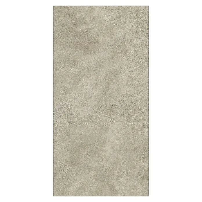 b!design Vinylboden SPC - Amalfi, Fliese, 800 x 400 x 5 mm - Nahaufnahme einer eleganten, grauen Feinsteinzeugfliese, ideal für moderne Innenräume mit ihrer robusten und stilvollen Oberfläche.