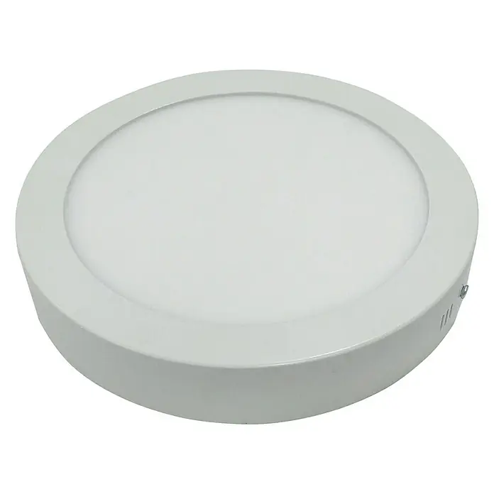 Plafón LED redondo luz fría - 20 W, Ø x Al: 23 x 4 cm, Blanco, Blanco frío - Lámpara de techo redonda y blanca. Es sencilla y moderna, ideal para cualquier habitación, y proporciona una iluminación agradable.