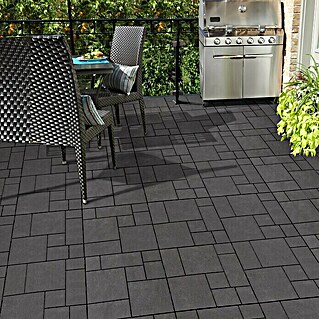 Klickfliese Mosaik (Kunststoff, 30 x 30 x 1,5 cm, Anthrazit, 6 Stk.)