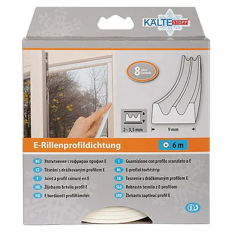 KÄLTESTOPP E-Rillenprofildichtung
