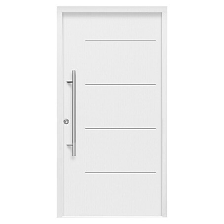 Splendoor Haustür Thermodoor PLUS SPLW (100 x 210 cm, DIN Anschlag: Links, Verkehrsweiß)
