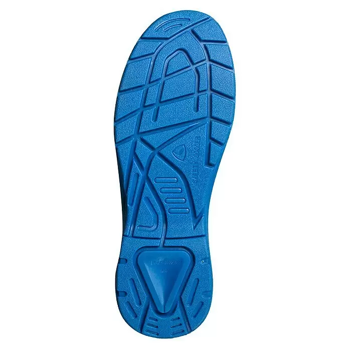 Safety Jogger Sicherheitsstiefel Flow S1P MID - 44, Schutzklasse nach EN ISO 20345: S1P, Schwarz, Blau - Ansicht von unten