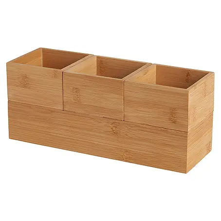 Set cajas de madera sin tapa