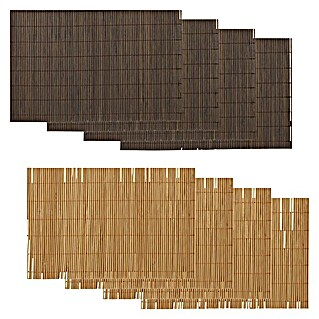 Juego de mantel individual de bambú (An x L: 45 x 30 cm, 4 ud.)