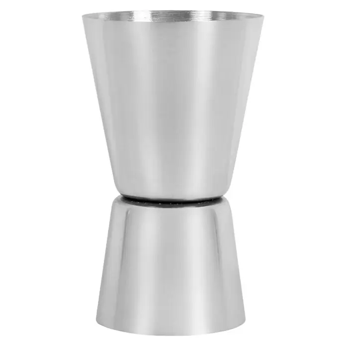 Vaso coctelera con utensilios - 500 ml, Metal, 4 pzs. - Medidor doble de acero inoxidable para medir con precisión licores e ingredientes para cócteles y bebidas mixtas perfectas.