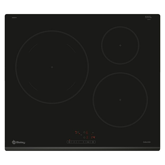Balay Placa de cocción de inducción 3EB865FR (Zonas de cocción: 3)