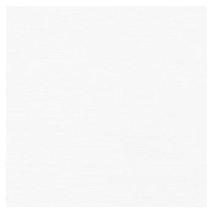 Marinelli Cucine Vormontierte Winkelküche Gemma - B x T: 250 x 225 cm, Weiß, Mit Elektrogeräten, Spüle links - Ein weißes, texturiertes Rechteck, umrandet von einem schwarzen Rahmen, der einen subtilen Kontrast und eine klare Abgrenzung erzeugt.