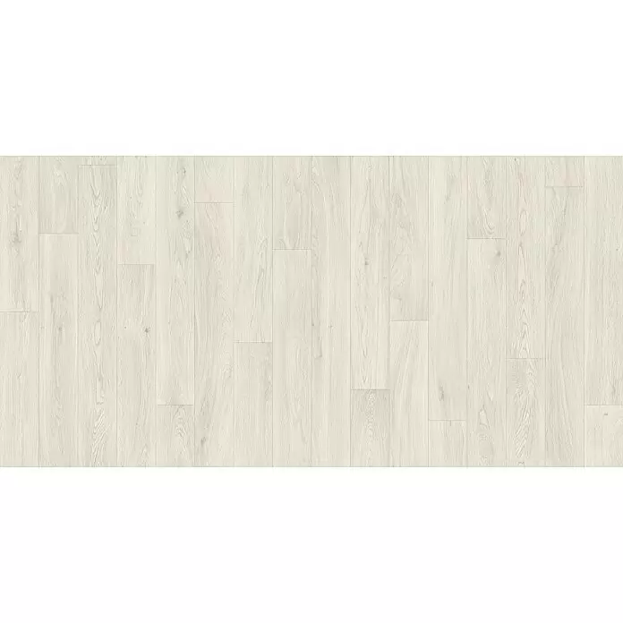 Beauflor PVC-Boden Meterware Plaza - 400 cm, Summer Oak, Beige - Heller, gräulich-weißer Holzboden in Plankenoptik mit deutlichen Fugen und feiner Maserung.