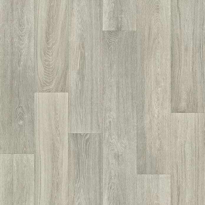 Beauflor PVC-Boden Meterware Artemis - Wood 02, Breite: 400 cm, Hellgrau - Helles grau Holzboden mit sichtbarer Maserung, ideal für moderne Innenräume.