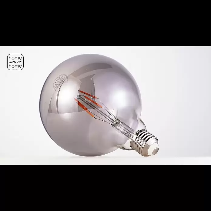Home Sweet Home LED-Lampe Vintage Globe-Form E27 - E27, Dimmbar, Warmweiß, 120 lm, 4 W - L111030-35 LED CARBON A E27 G125 4W 120LM 1800K DIMBAAR ROOK